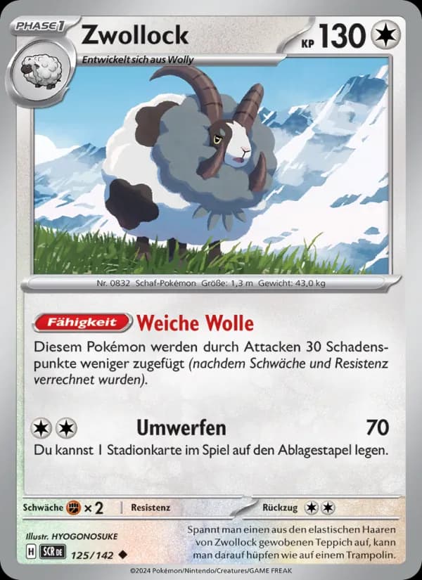 Zwollock card in German