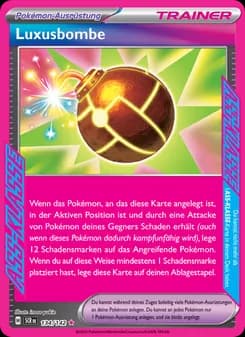 Luxusbombe card in German