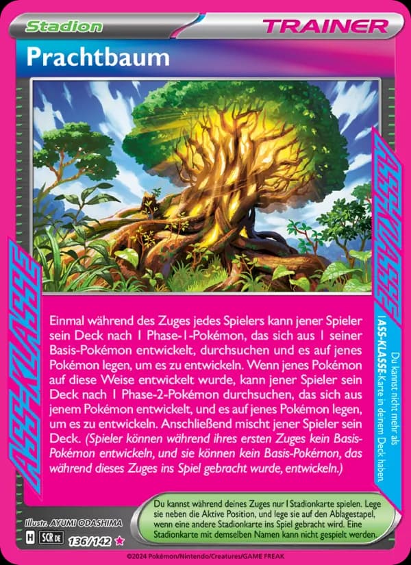 Prachtbaum card in German