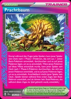 Prachtbaum card in German