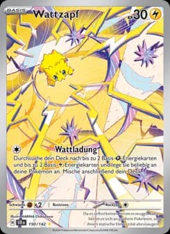 Wattzapf card in German