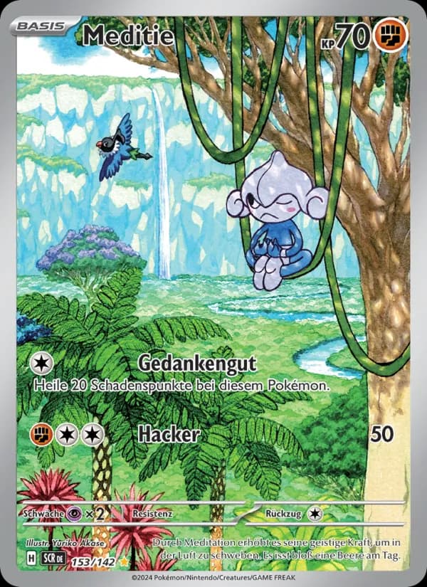 Meditie card in German
