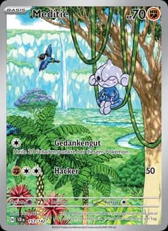 Meditie card in German