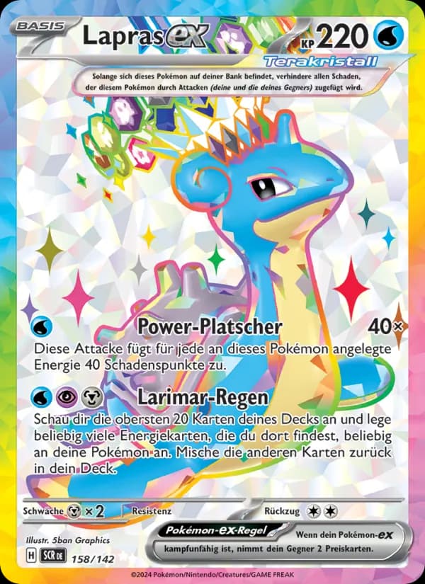 Lapras-ex card in German