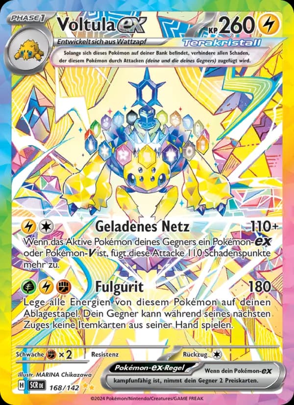 Voltula-ex card in German