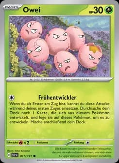 Owei card in German