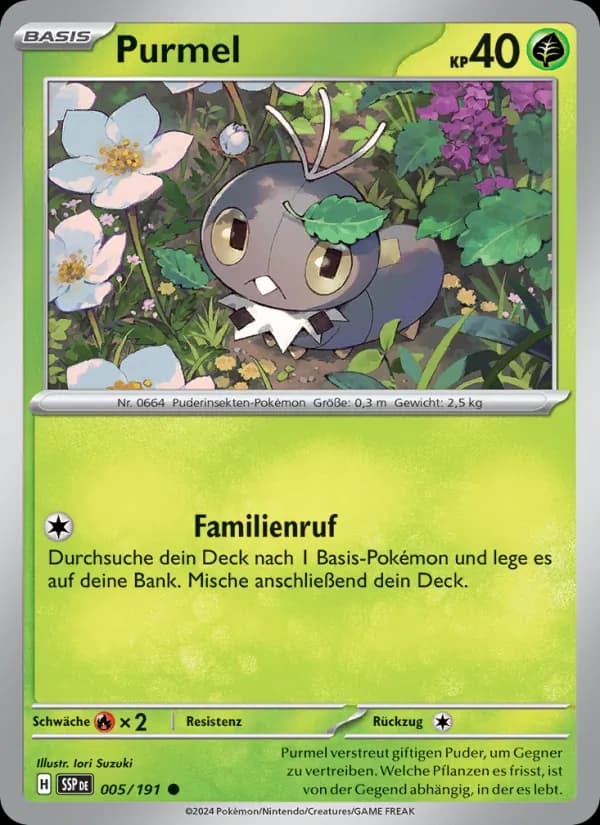 Purmel card in German