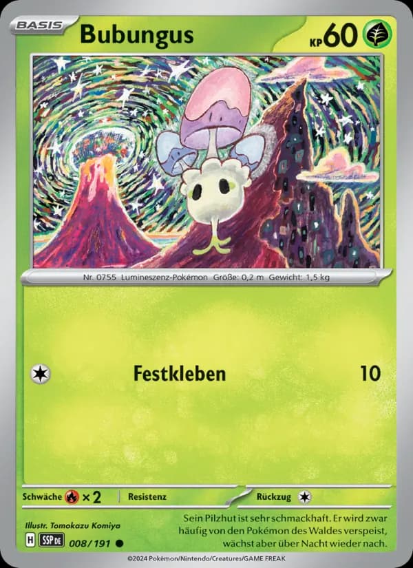 Bubungus card in German