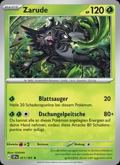 Zarude card in German
