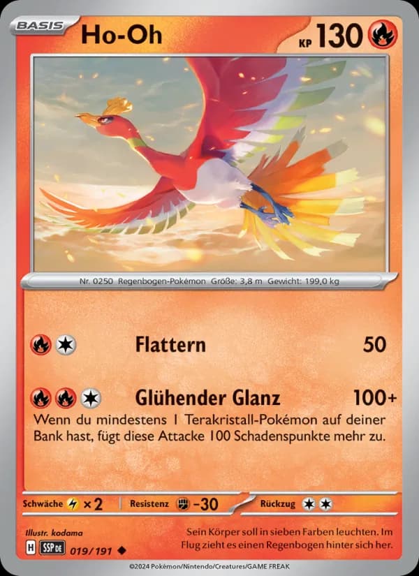Ho-Oh card in German