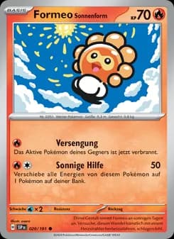 Formeo Sonnenform card in German