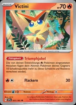 Victini card in German