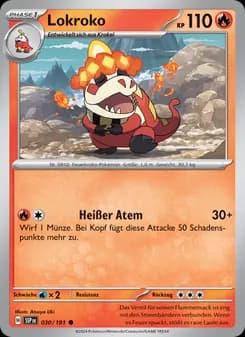 Lokroko card in German