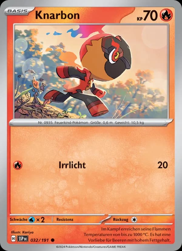 Knarbon card in German