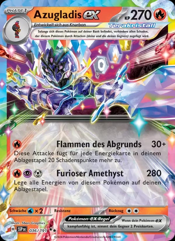 Azugladis-ex card in German