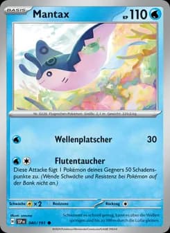 Mantax card in German
