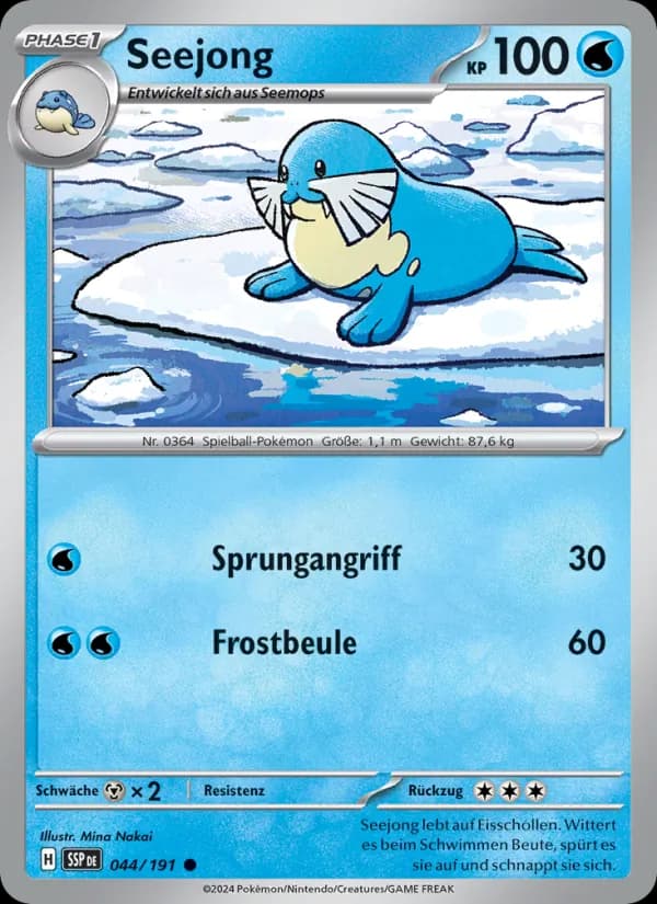 Seejong card in German