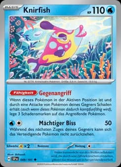 Knirfish card in German