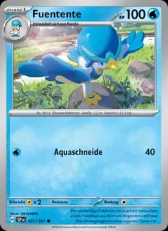 Fuentente card in German