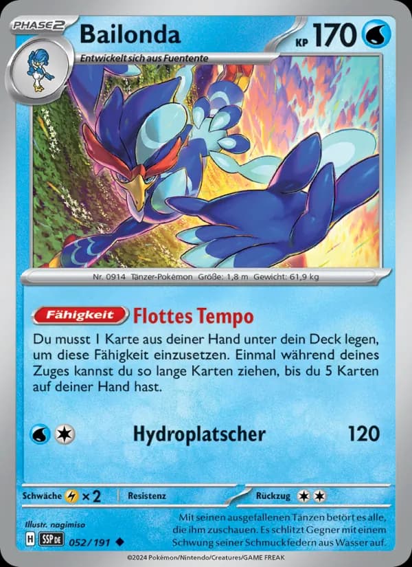Bailonda card in German