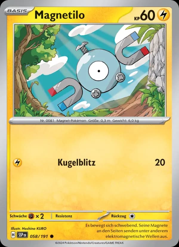 Magnetilo card in German