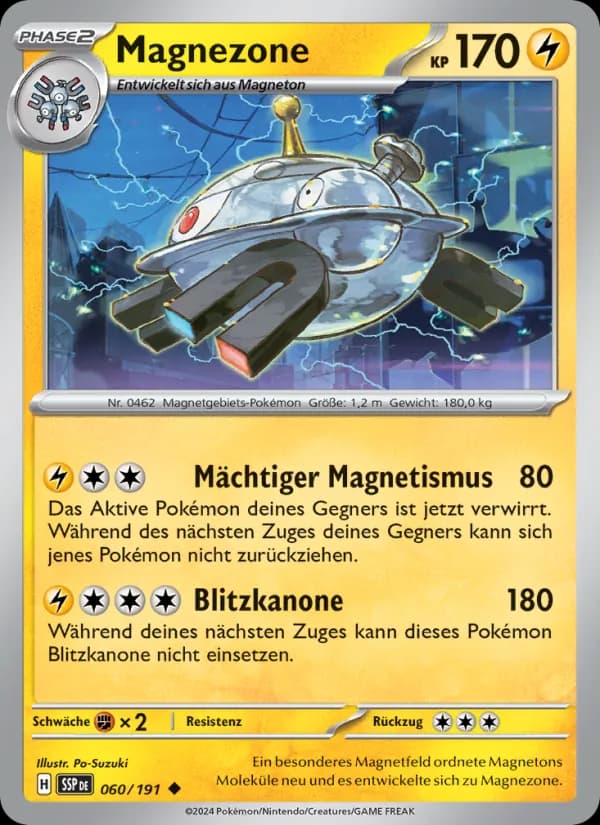 Magnezone card in German
