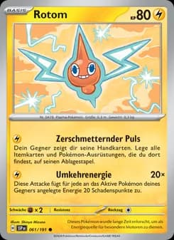 Rotom card in German