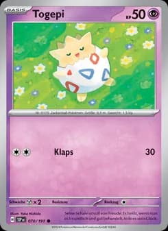 Togepi card in German