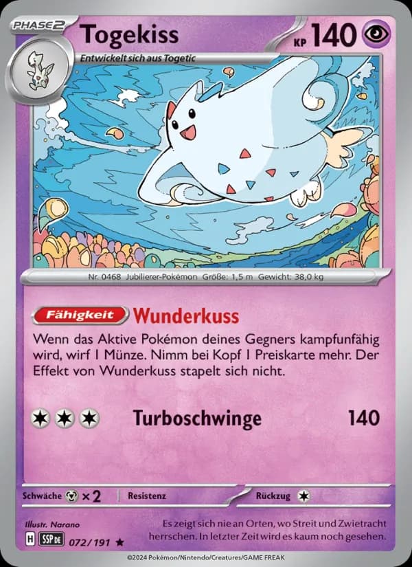 Togekiss card in German