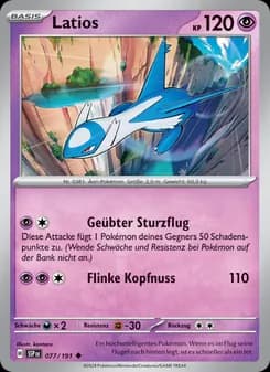 Latios card in German