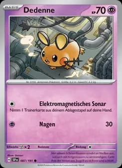 Dedenne card in German