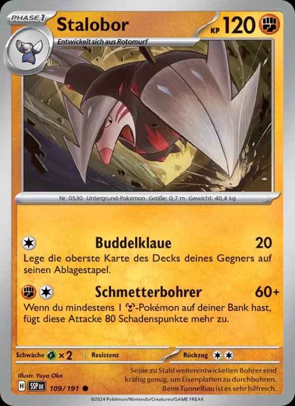 Stalobor card in German