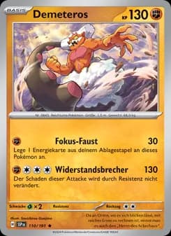 Demeteros card in German