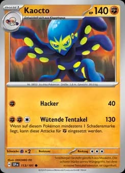 Kaocto card in German