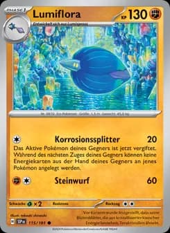 Lumiflora card in German