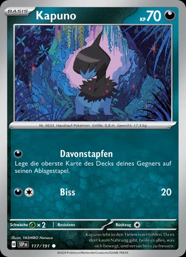 Kapuno card in German