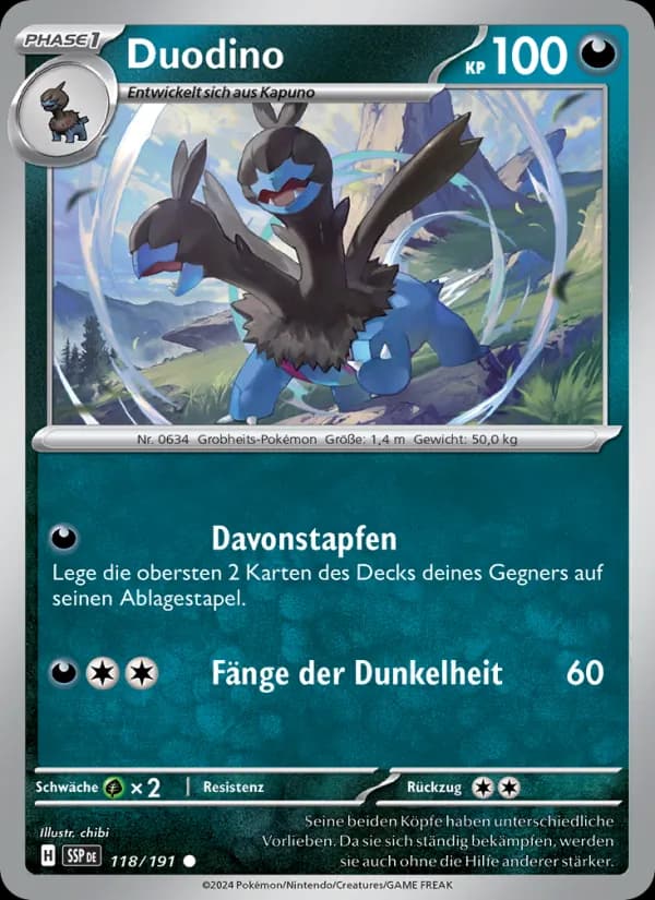 Duodino card in German