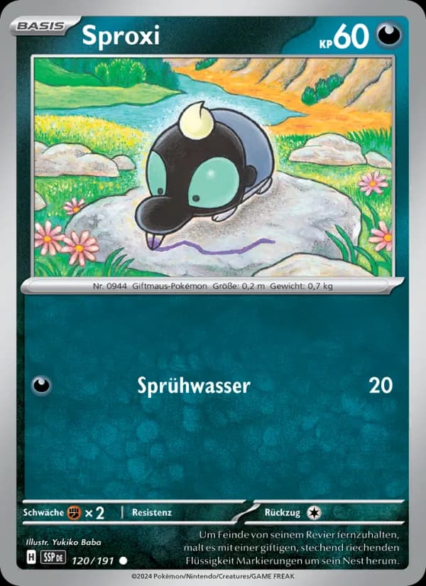 Sproxi card in German