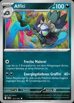 Affiti card in German