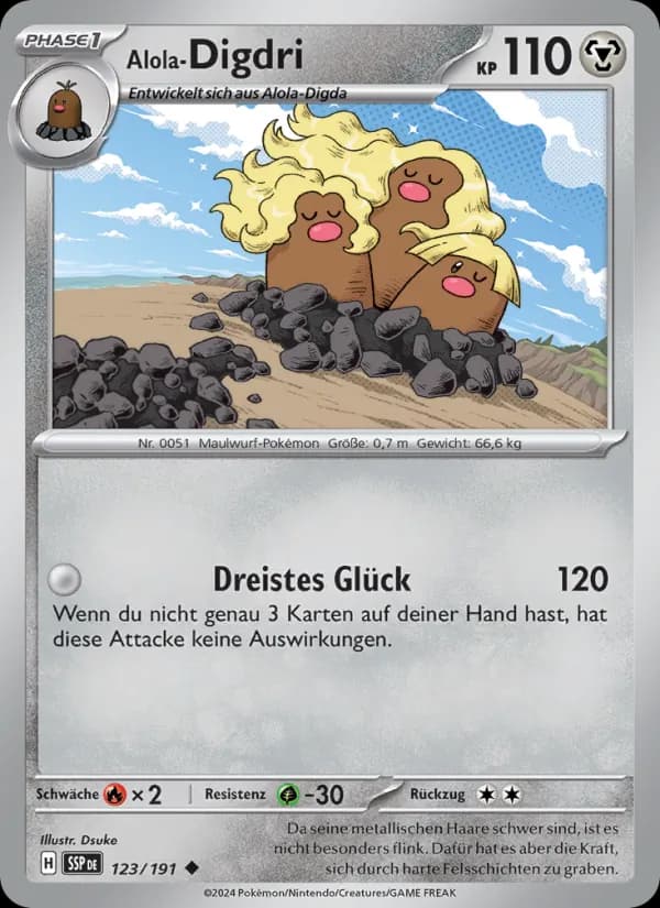 Alola-Digdri card in German