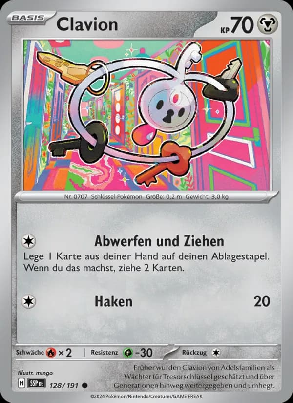 Clavion card in German