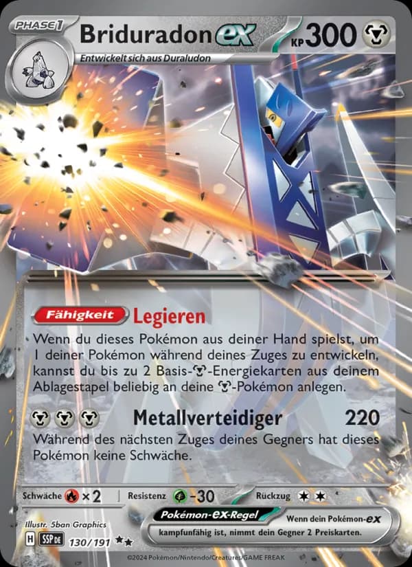 Briduradon-ex card in German