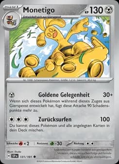 Monetigo card in German