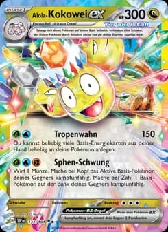 Alola-Kokowei-ex card in German