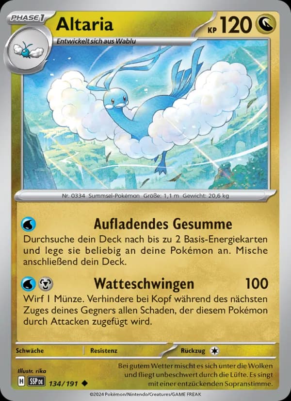 Altaria card in German