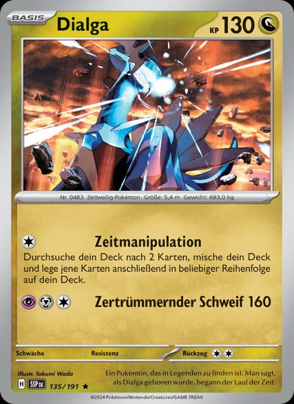 Dialga card in German