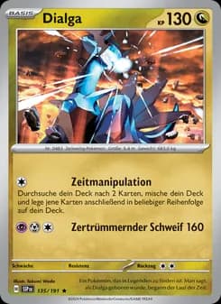 Dialga card in German