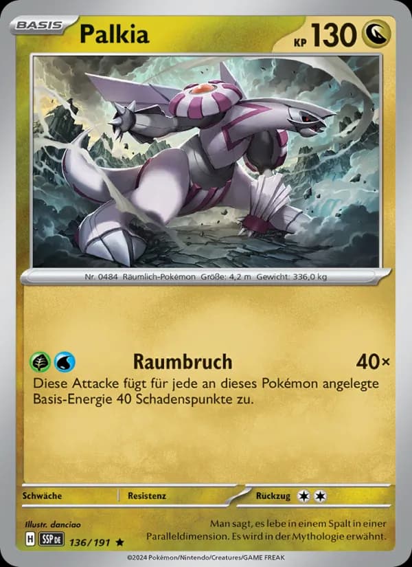 Palkia card in German