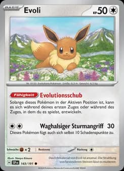 Evoli card in German