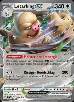 Letarking-ex card in German